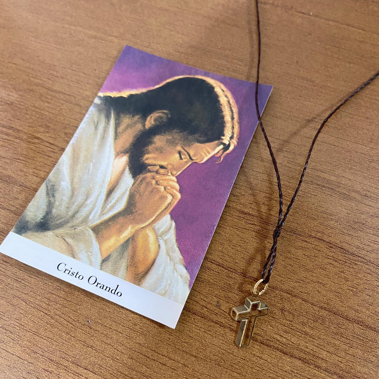 CORDÃO COM CRUZ 3D (05 UNIDADES)