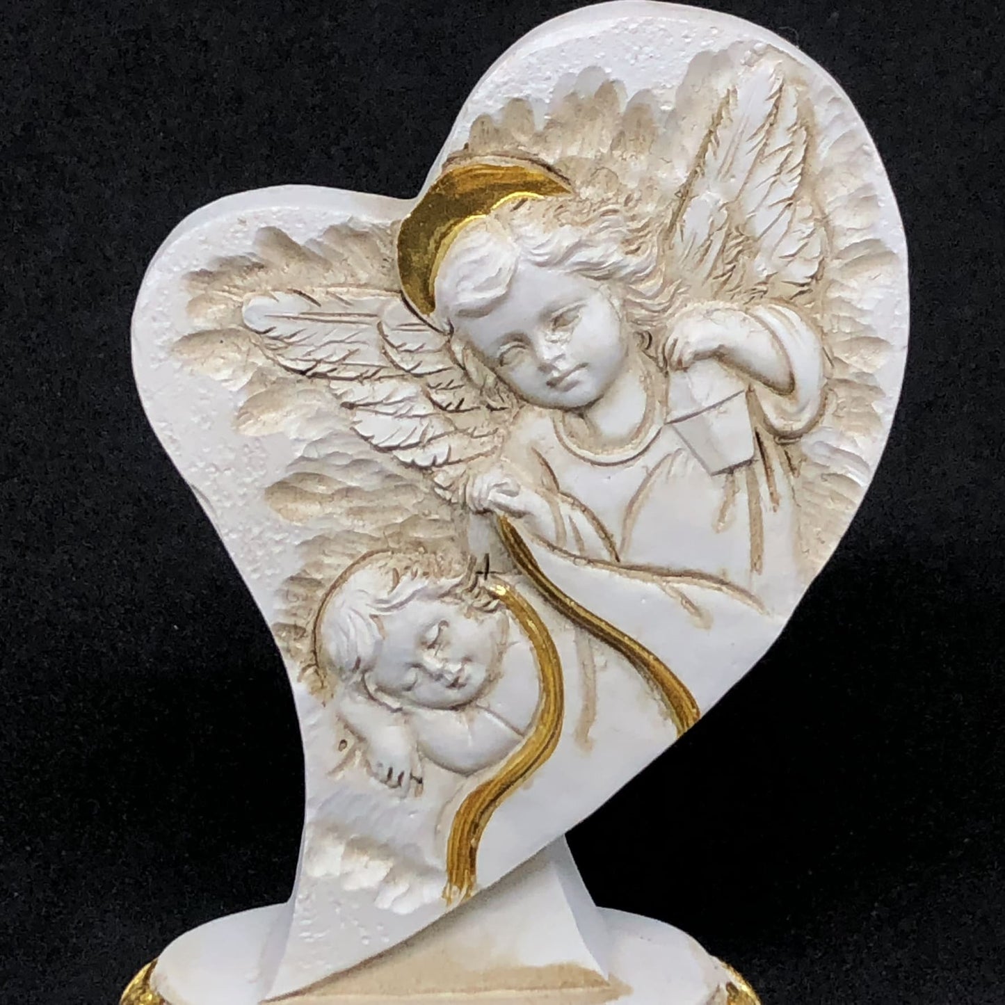 ENFEITE DE RESINA IMPORTADA ANJO BRANCO 9CM (1 UNIDADE)