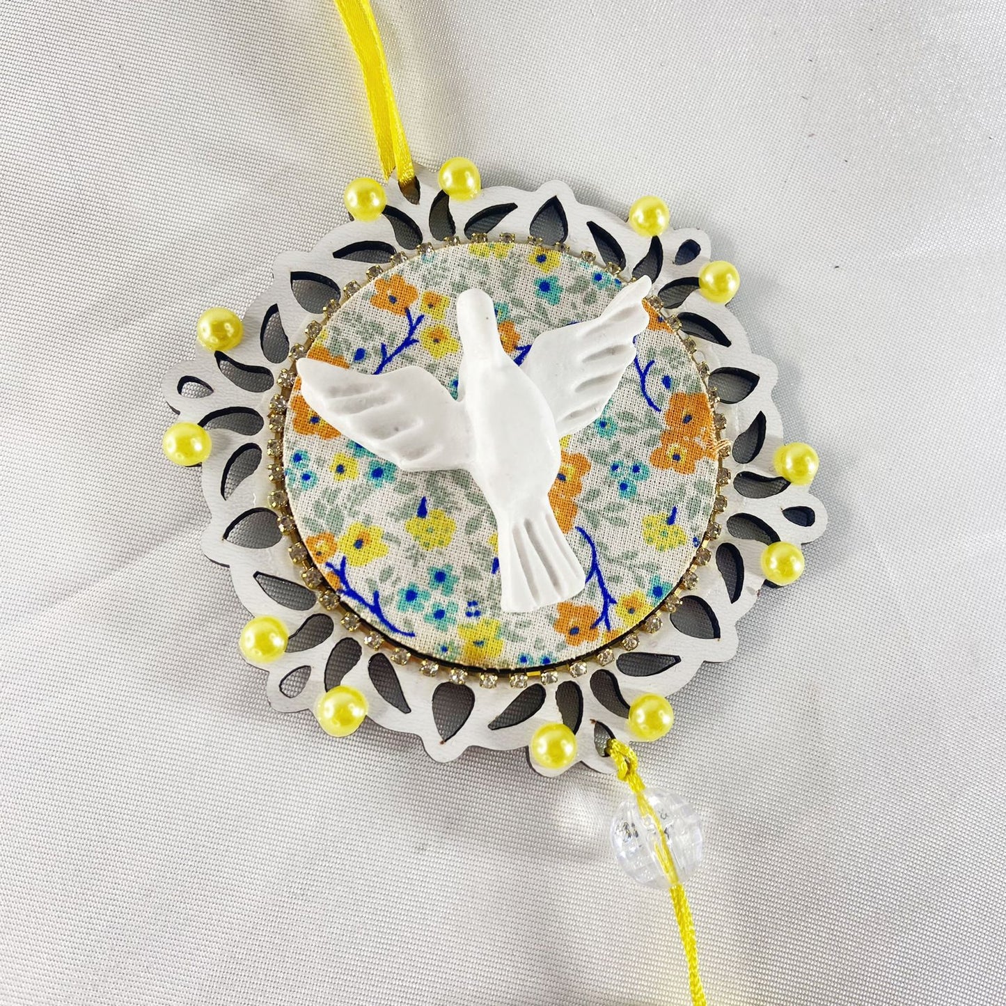 MANDALA DE BERÇO DIVINO ESPIRITO SANTO P AMARELO (1 UNIDADE)