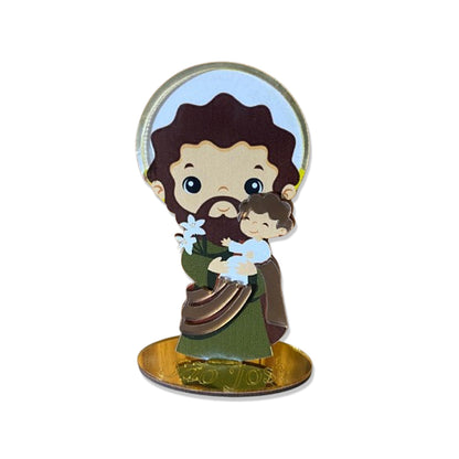 IMAGEM MDF INFANTIL SÃO JOSÉ COM ACRÍLICO 12CM (1 UNIDADE)