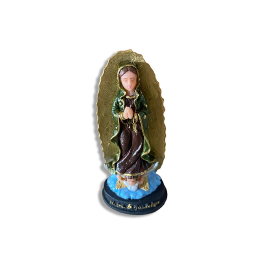 IMAGEM DE RESINA NACIONAL NOSSA SENHORA DE GUADALUPE 11CM (1 UNIDADE)