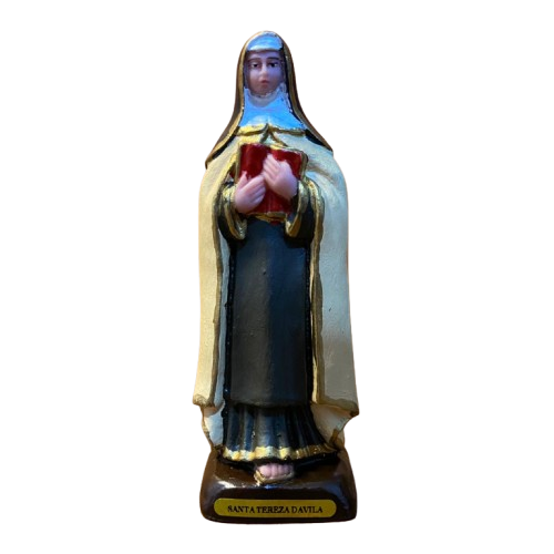 IMAGEM DE RESINA NACIONAL SANTA TERESA D´AVILA 15CM (1 UNIDADE)