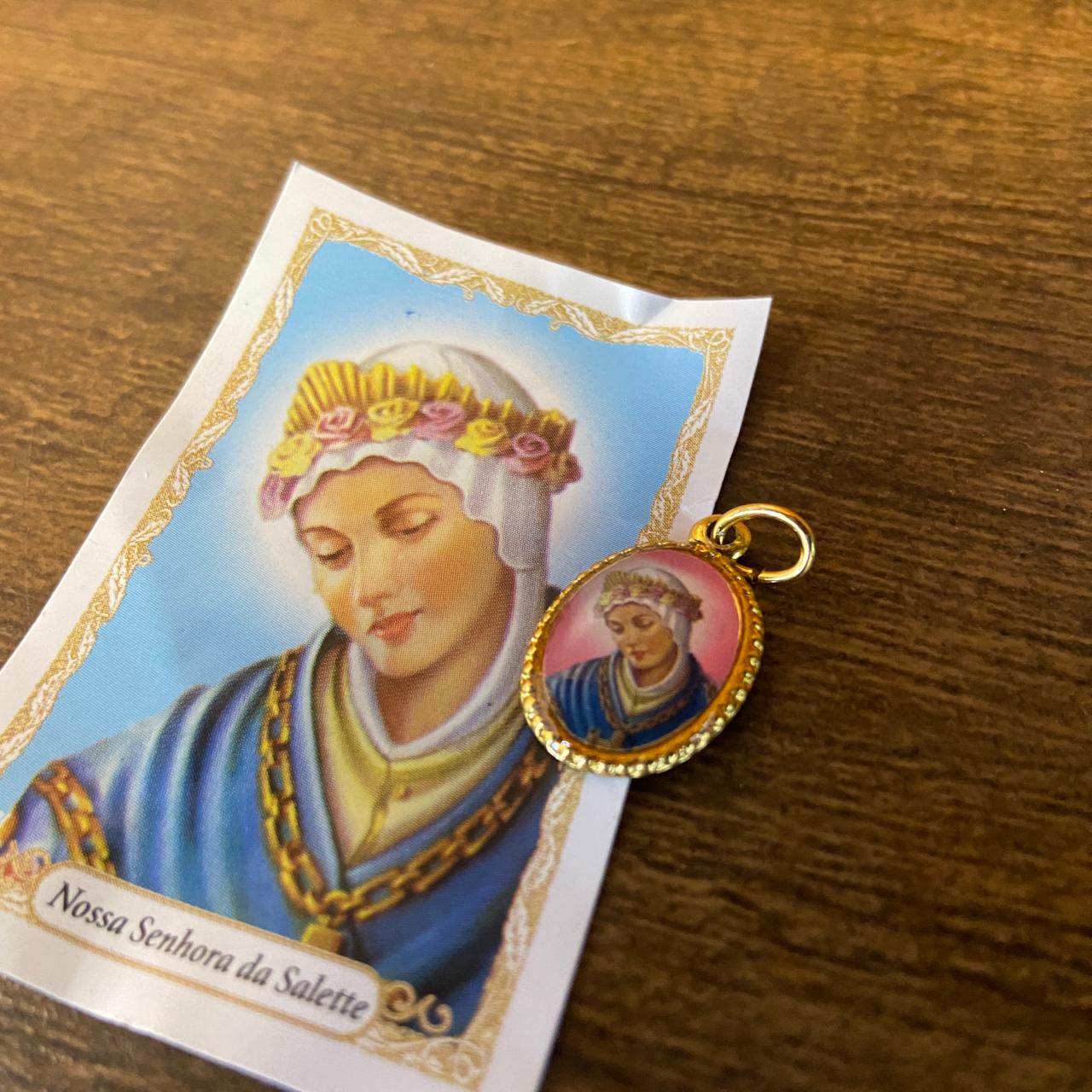 MEDALHA ALUMINIO NOSSA SENHORA DE SALETTE (36 UNIDADES)