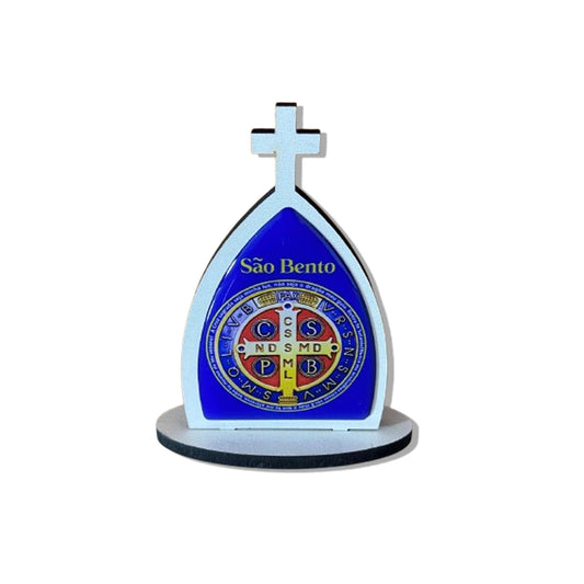 CAPELA MDF DESMONTÁVEL MEDALHA SÃO BENTO 11CM (1 UNIDADE)