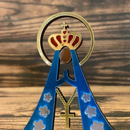 IMAGEM DE MESA MDF COM ACRÍLICO NOSSA SENHORA APARECIDA 10CM  (1 UNIDADE)