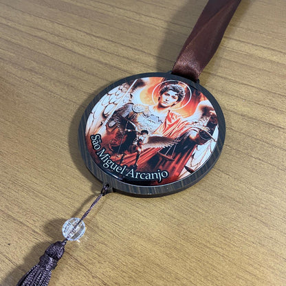 ADORNO ÚNICO REDONDO SÃO MIGUEL ARCANJO (1 UNIDADE)