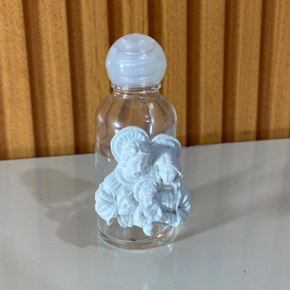 PORTA AGUA BENTA DE VIDRO SAGRADA FAMÍLIA 50ML (1 UNIDADE)