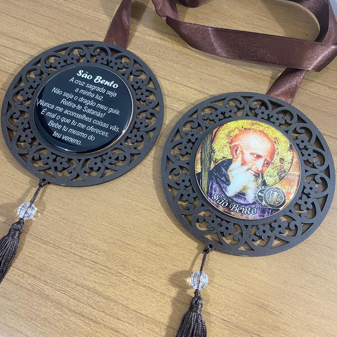 ESCAPULÁRIO DE PORTA TABACO SÃO BENTO (1 UNIDADE)