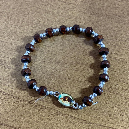 PULSEIRA DE MADEIRA SANTO ANTÔNIO  (01 UNIDADE)