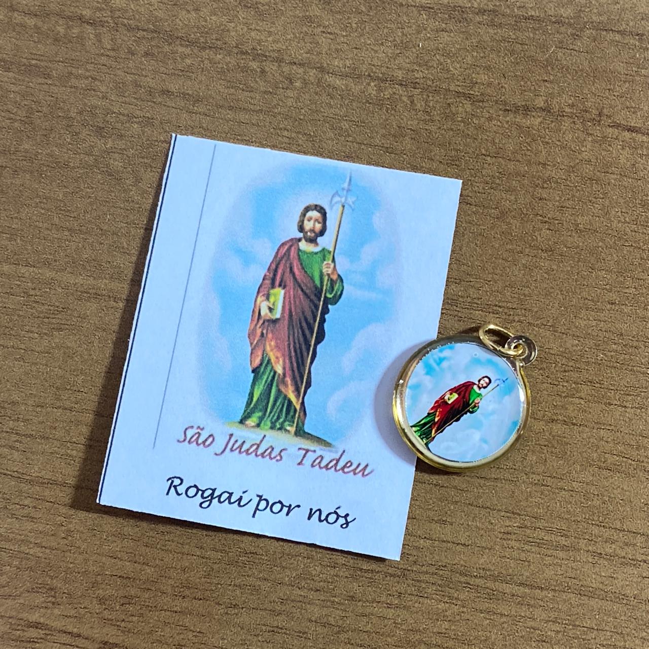 MEDALHA DUPLA FACE SÃO JUDAS TADEU (12 UNIDADES)