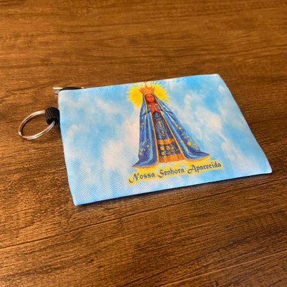 BOLSA PORTA MOEDAS NOSSA SENHORA APARECIDA MOD1 (1 UNIDADE)