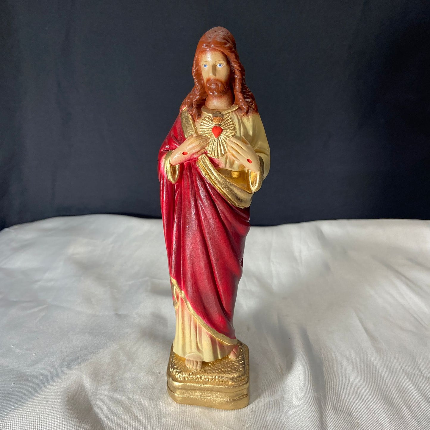 IMAGEM DE GESSO SAGRADO CORAÇÃO DE JESUS 22CM (1 UNIDADE)