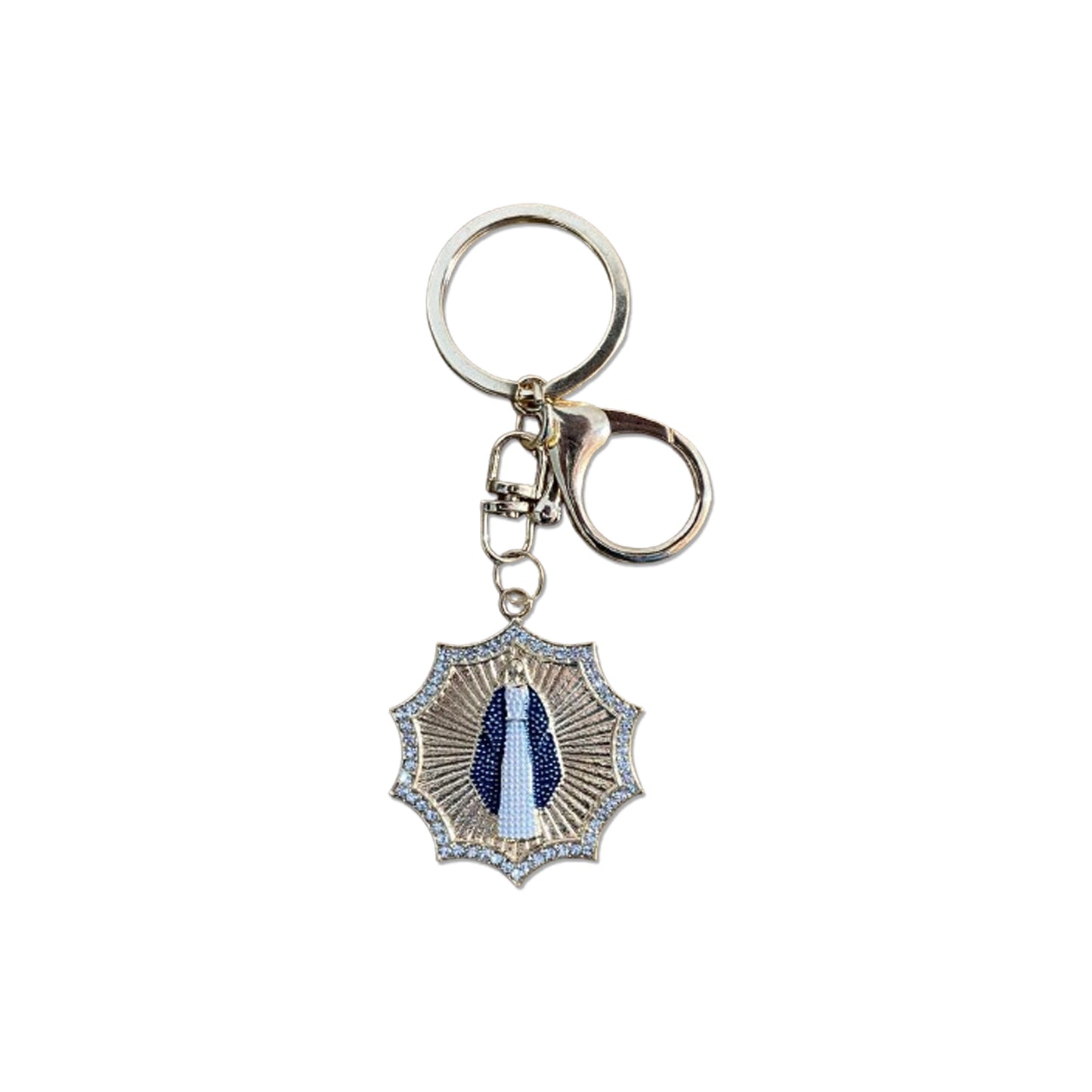 CHAVEIRO LUXO NOSSA SENHORA DAS GRAÇAS COM MOSQUETE MOD3 (6 UNIDADES)
