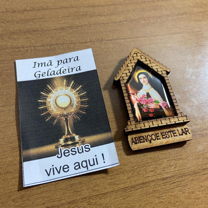 IMÃ MDF CASA NOSSA SANTA TERESINHA (3 UNIDADES)