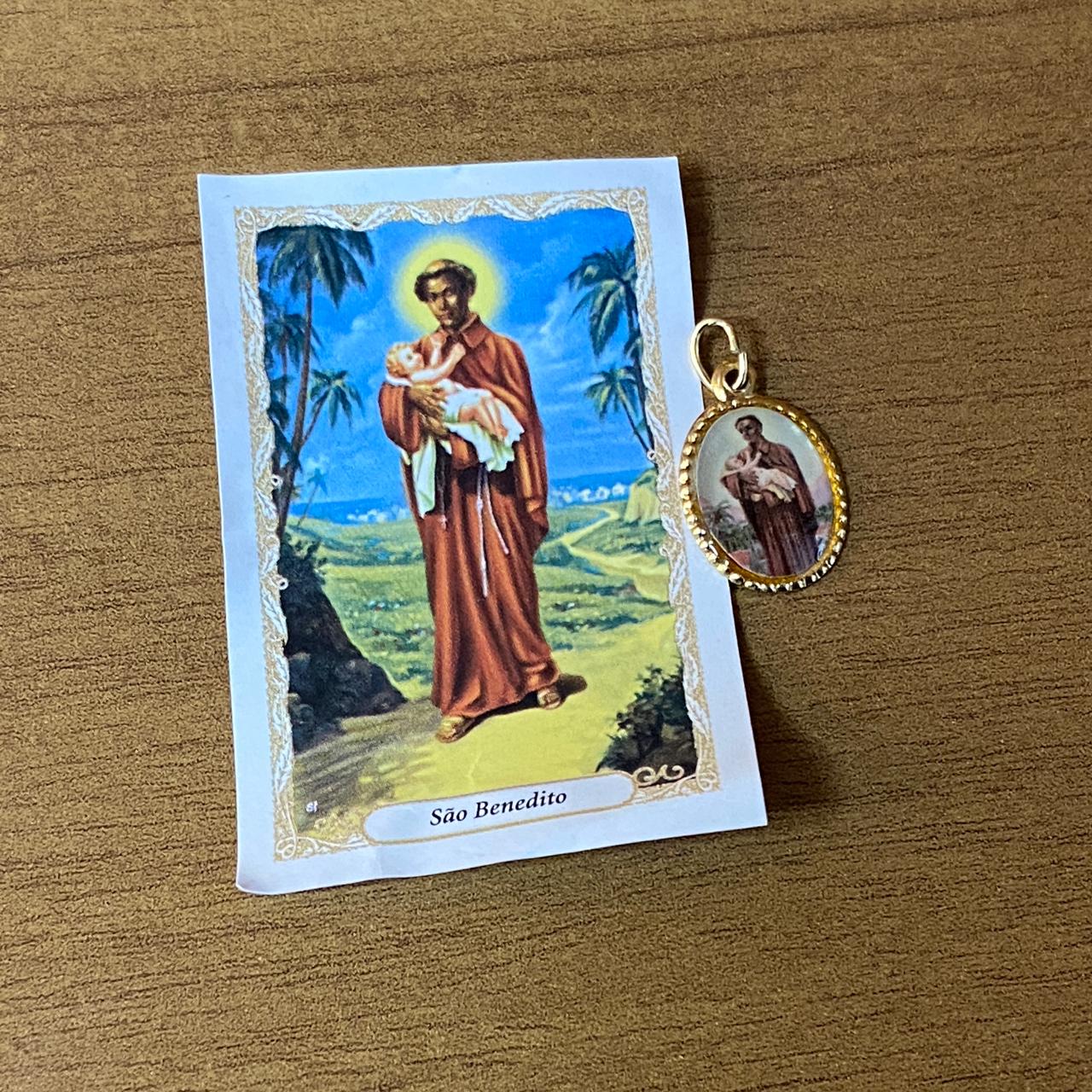 MEDALHA ALUMINIO SÃO BENEDITO (36 UNIDADES)
