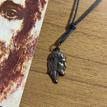 CORDÃO COM MEDALHA OURO VELHO FACE DE CRISTO (1 UNIDADES)