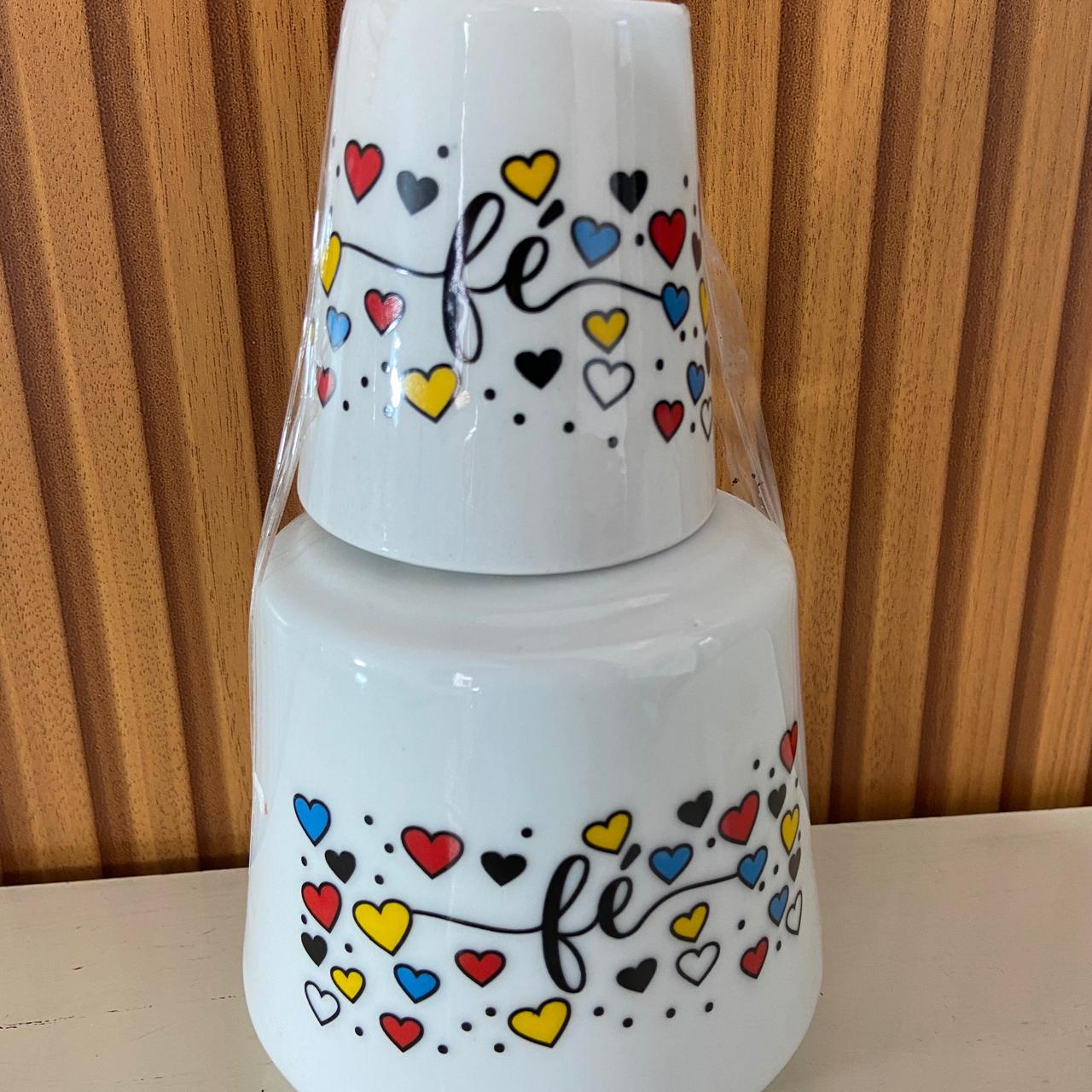 MORINGA DE PORCELANA FÉ 650ML (1 UNIDADE)