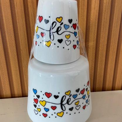 MORINGA DE PORCELANA FÉ 650ML (1 UNIDADE)