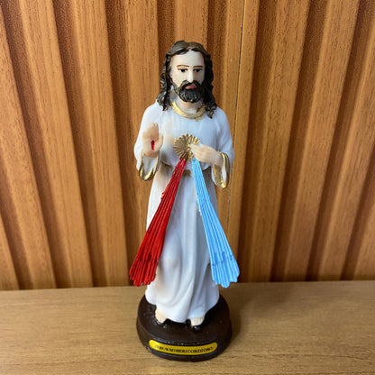 IMAGEM DE RESINA NACIONAL JESUS MISERICORDIOSO 15CM (1 UNIDADE)