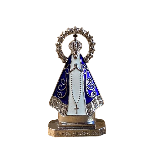 IMAGEM NOSSA SENHORA APARECIDA PARA CARRO PRATA (12 UNIDADES)