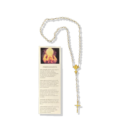 TERÇO PÉROLA COM CÁLICE 4MM (1 UNIDADE)