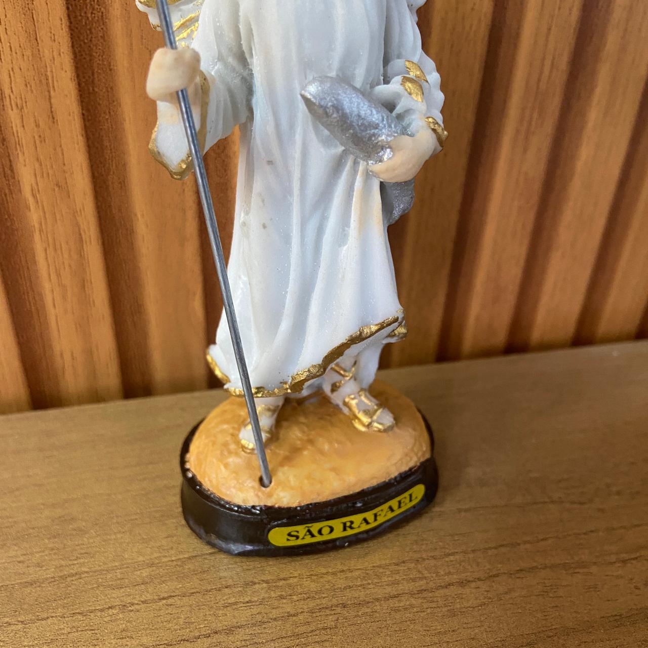 IMAGEM DE RESINA NACIONAL SÃO RAFAEL ARCANJO 14CM (1 UNIDADE)