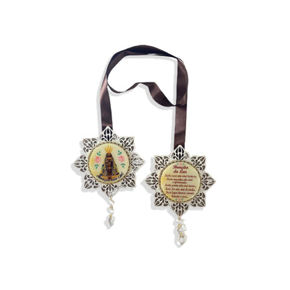 ESCAPULÁRIO DE PORTA ESTRELA BRANCA NOSSA SENHORA APARECIDA (1 UNIDADE)