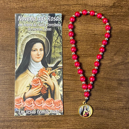 NOVENA DAS ROSAS DE SANTA TERESINHA 8MM (1 UNIDADE)