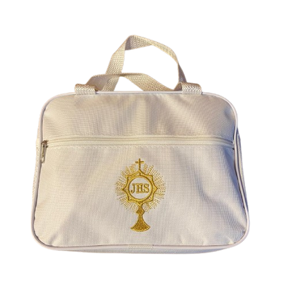 BOLSA PORTA BIBLIA BRANCA OSTENSÓRIO 20X25 (1 UNIDADE)
