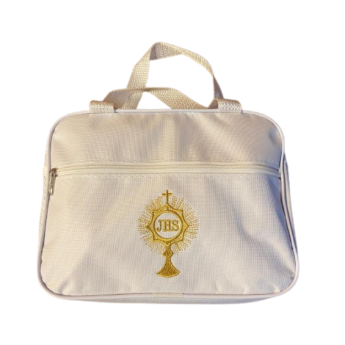 BOLSA PORTA BIBLIA BRANCA OSTENSÓRIO 20X25 (1 UNIDADE)