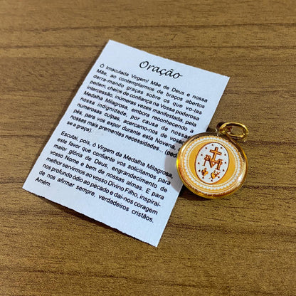 MEDALHA DUPLA FACE NOSSA SENHORA DAS GRAÇAS (12 UNIDADES)