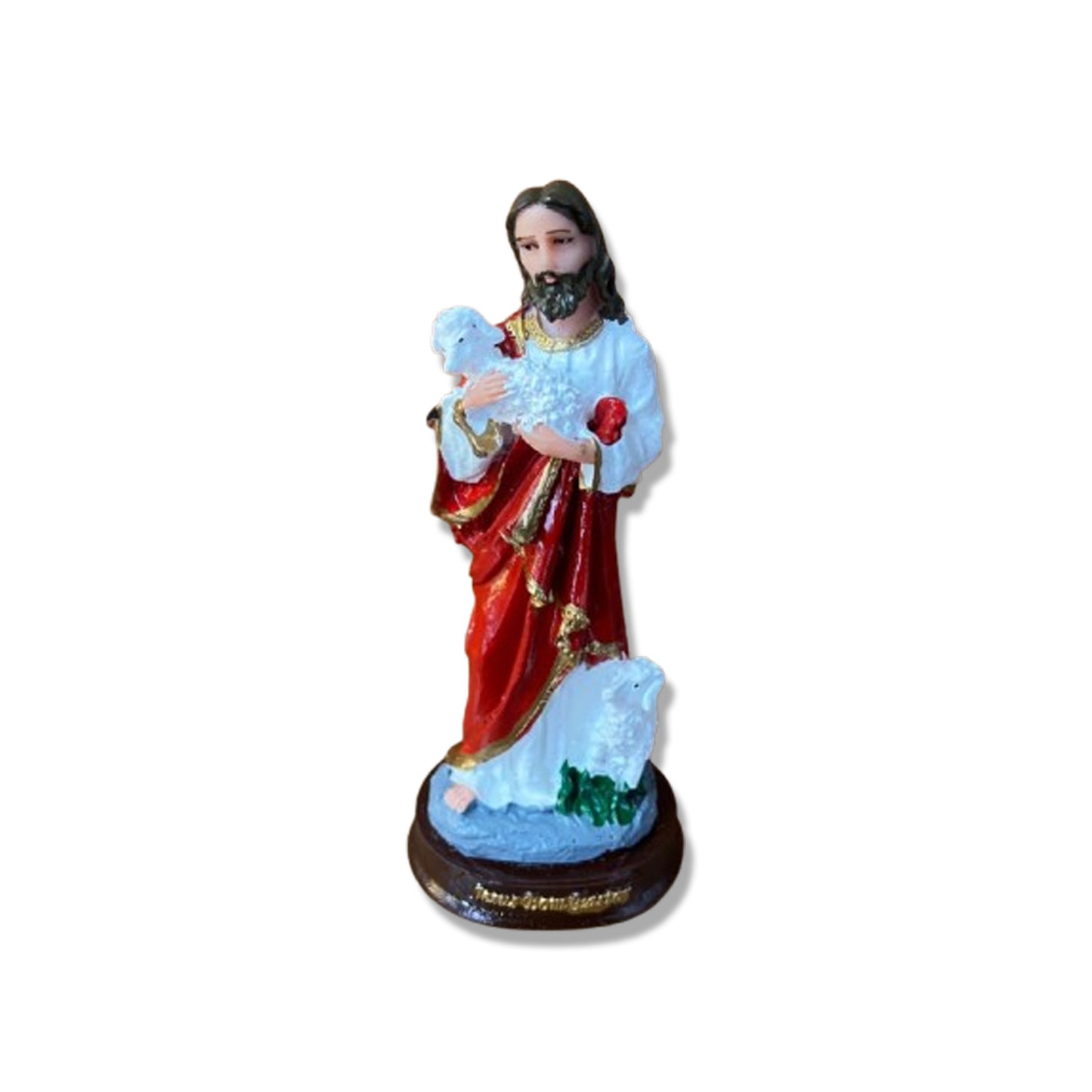 IMAGEM DE RESINA NACIONAL JESUS BOM PASTOR 13CM (1 UNIDADE)