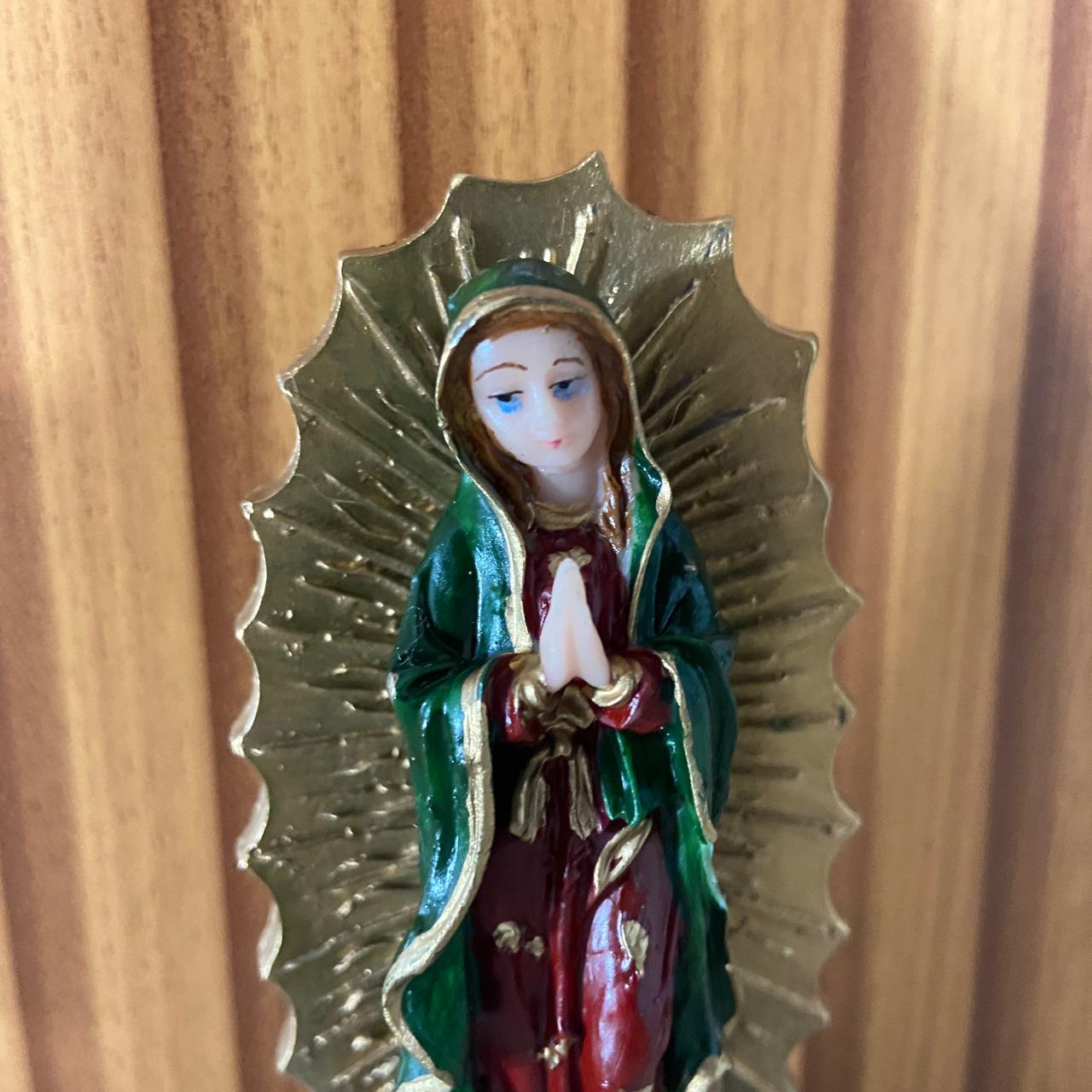 IMAGEM DE RESINA NACIONAL NOSSA SENHORA DE GUADALUPE 13CM (1 UNIDADE)
