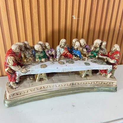 IMAGEM DE GESSO SANTA CEIA 16X35CM (1 UNIDADE)