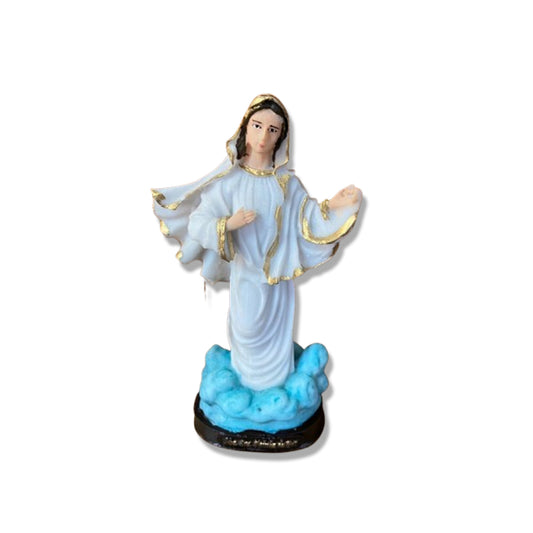 IMAGEM DE RESINA NACIONAL RAINHA DA PAZ 14CM (1 UNIDADE)