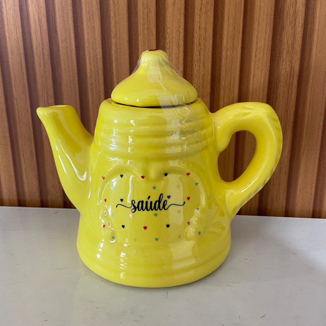 BULE DE PORCELANA AMARELO SAÚDE 600ML (1 UNIDADE)