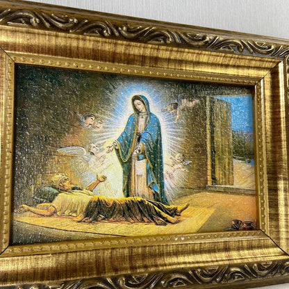 QUADRO COM MOLDURA RESINADO NOSSA SENHORA DE GUADALUPE 15,5 X 20,5  (1 UNIDADE)