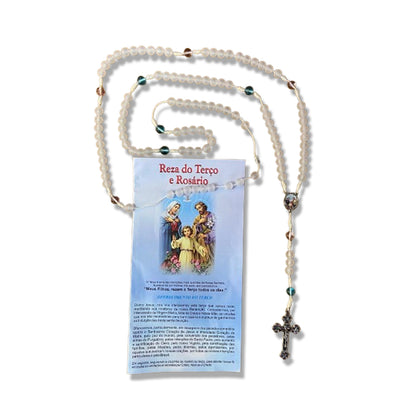 TERÇO CRISTAL DO CASAL 8MM (1 UNIDADE)