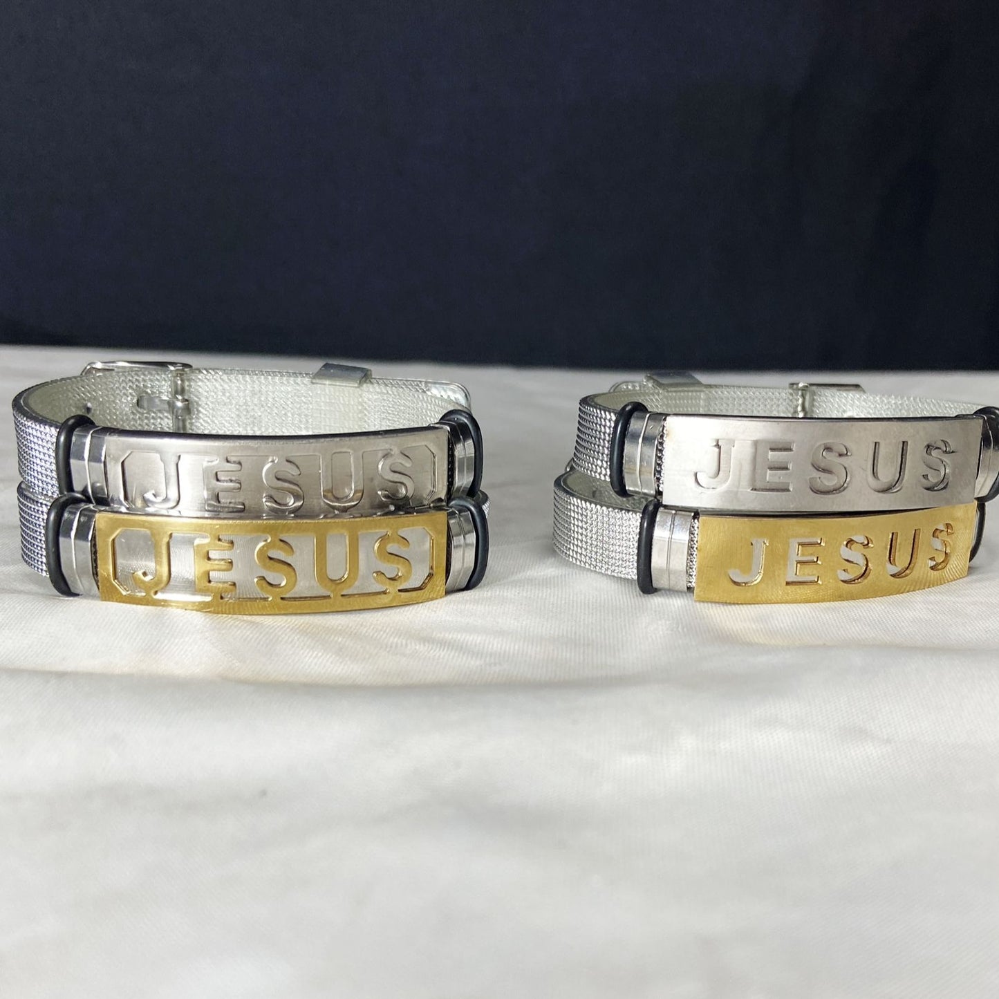 PULSEIRA PRATA JESUS (3 UNIDADES)