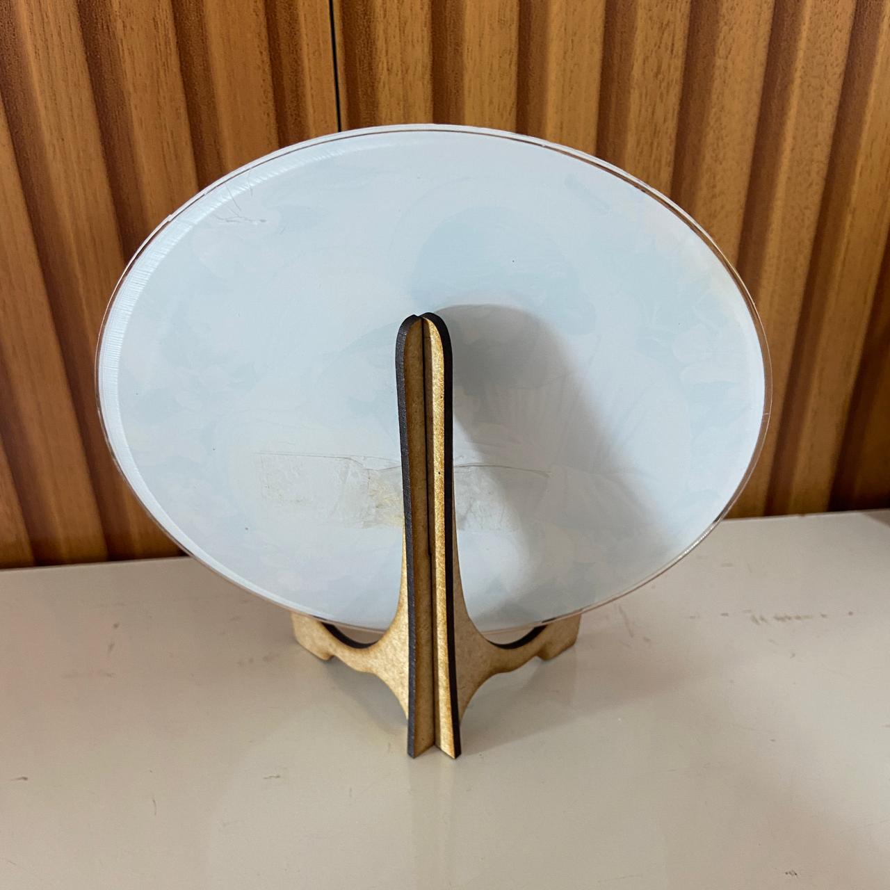 ADORNO DE MESA ACRÍLICO RESINADO SAGRADA FAMÍLIA MOD3 15CM (1 UNIDADE)