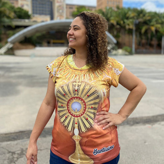 CAMISETA RELIGIOSA SANTÍSSIMO SACRAMENTO TAMANHO:G (1 UNIDADE)