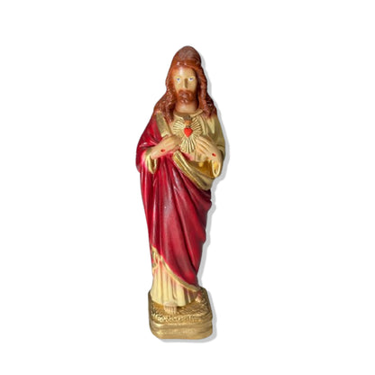 IMAGEM DE GESSO SAGRADO CORAÇÃO DE JESUS 22CM (1 UNIDADE)