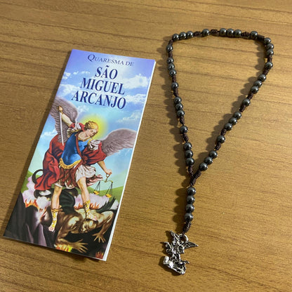ROSÁRIO DE HEMATITA SÃO MIGUEL ARCANJO 06MM (1 UNIDADE)