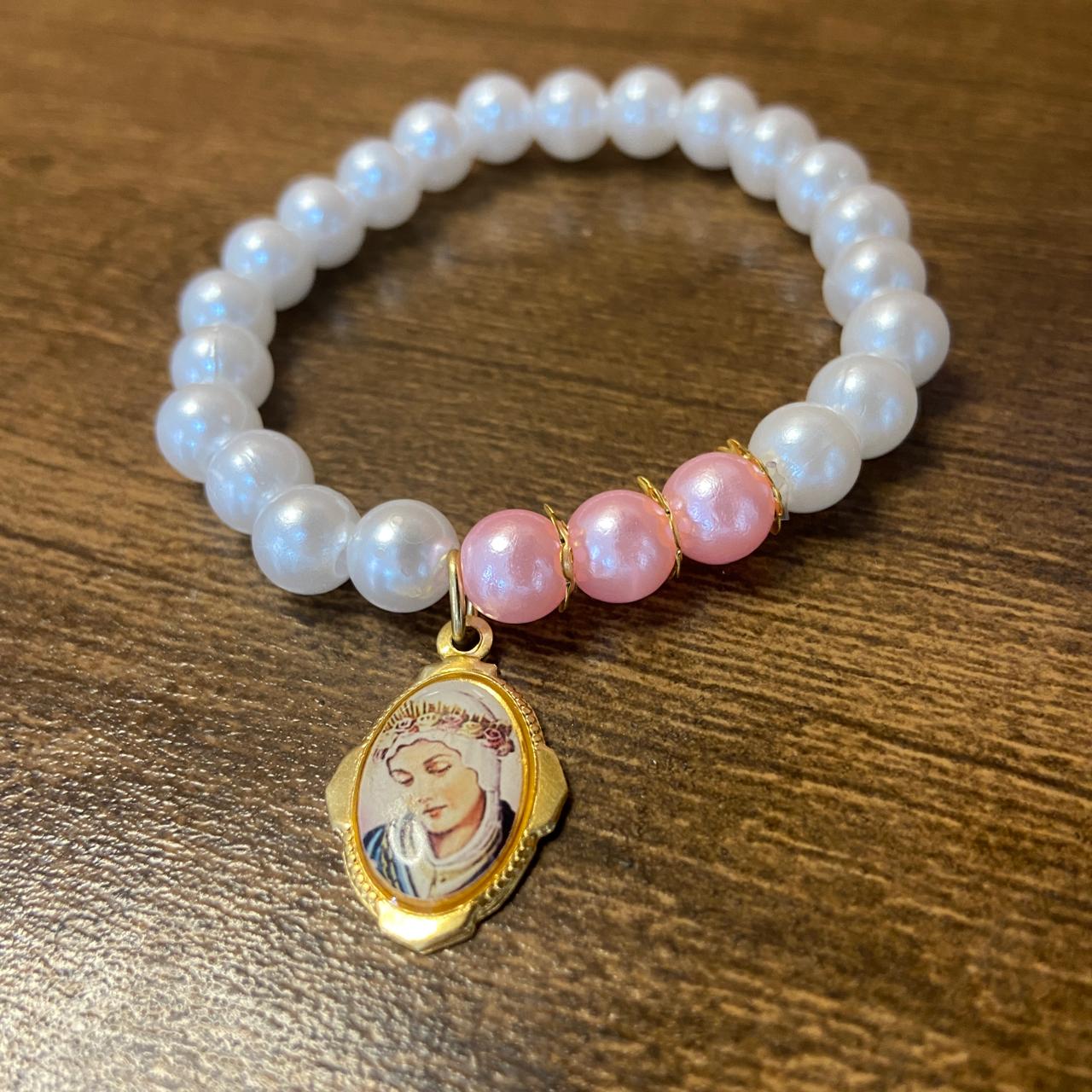 PULSEIRA PÉROLA NOSSA SENHORA DE SALETTE  (01 UNIDADE)