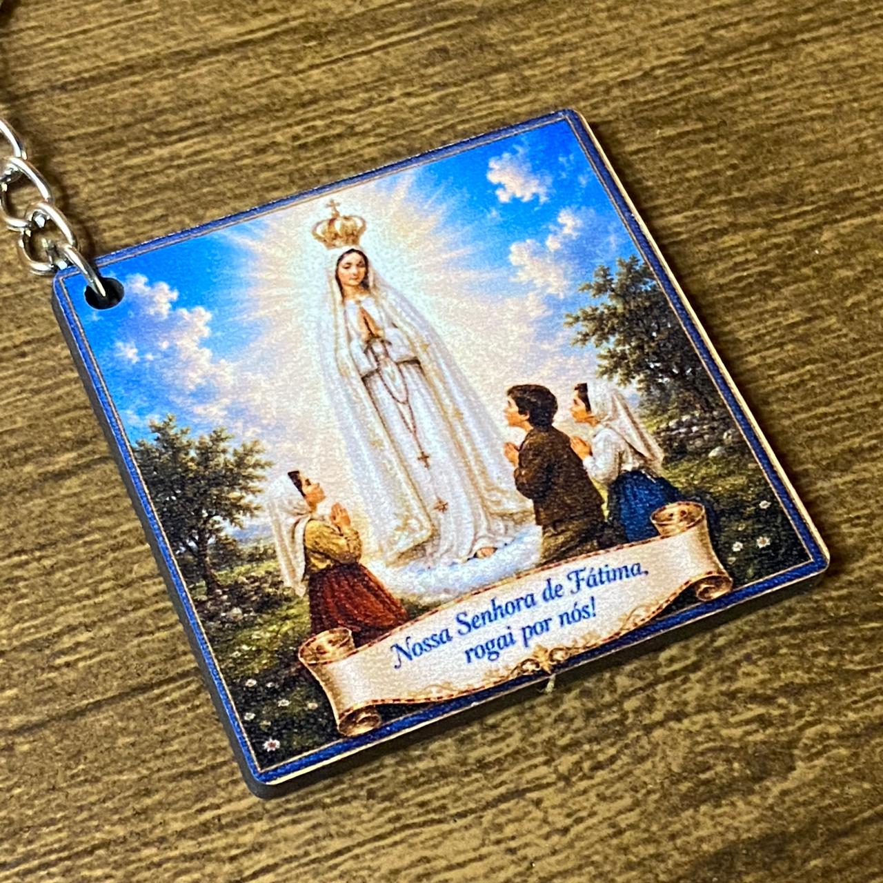 CHAVEIRO DE MDF NOSSA SENHORA DE FÁTIMA (1 UNIDADE)