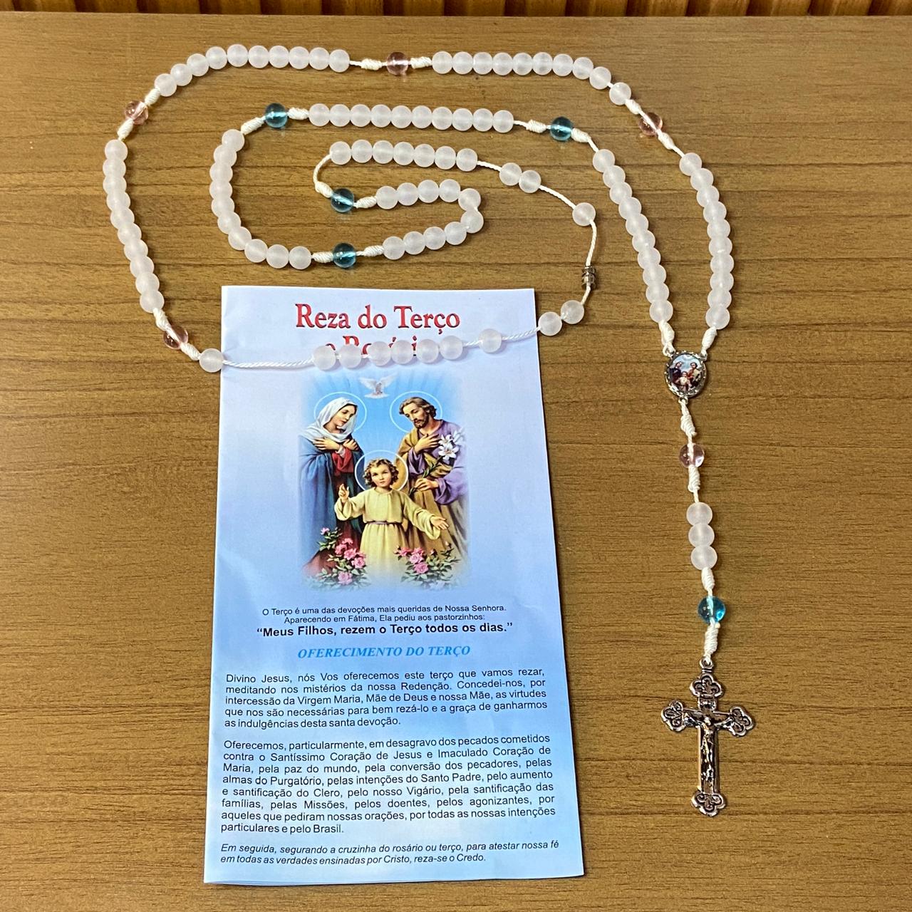 TERÇO CRISTAL DO CASAL 8MM (1 UNIDADE)