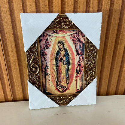 QUADRO COM MOLDURA RESINADO NOSSA SENHORA DE GUADALUPE 20,5X15,5 (1 UNIDADE)