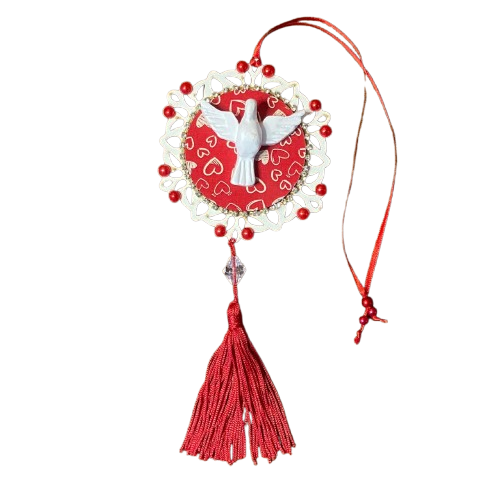 MANDALA DE BERÇO DIVINO ESPIRITO SANTO P VERMELHO (1 UNIDADE)