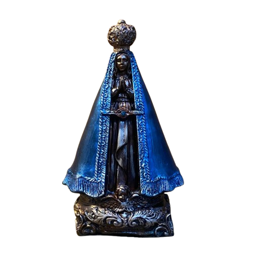 IMAGEM DE GESSO NOSSA SENHORA APARECIDA PINTADA 22CM (1 UNIDADE)