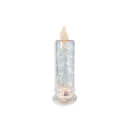 VELA ELETRÔNICA TRANSPARENTE  20CM (1 UNIDADE)